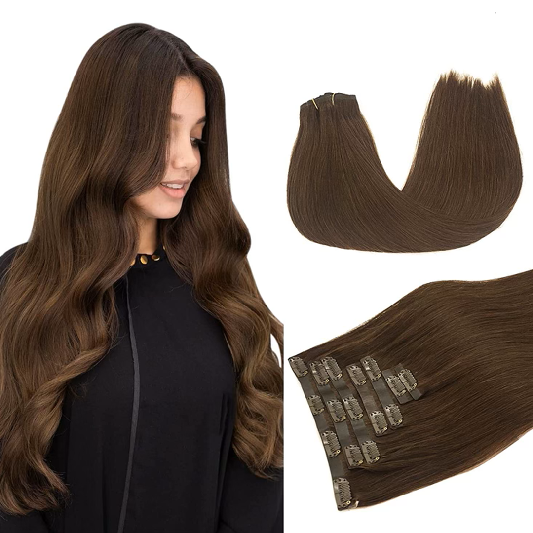 Sassy Hair Extensions - Chocolate (Clip-in)