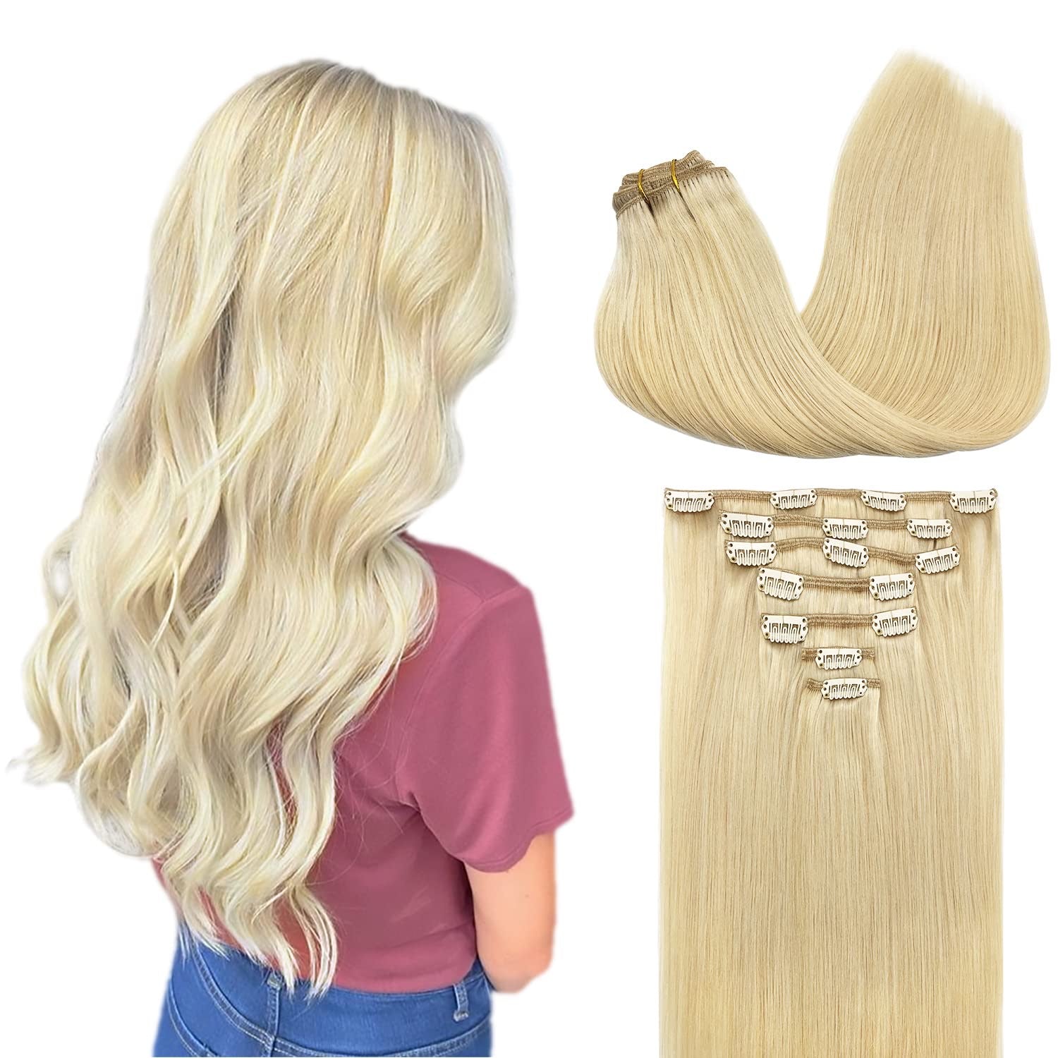 Sassy Hair Extensions - Buttery Blonde (Clip-In)