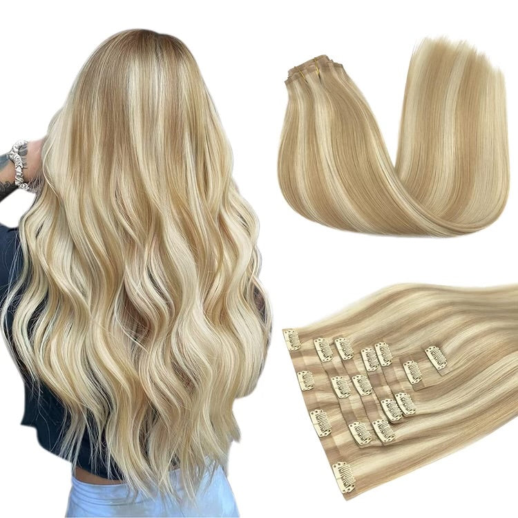 Sassy Hair Extensions - Walnut Blonde (Clip-in)