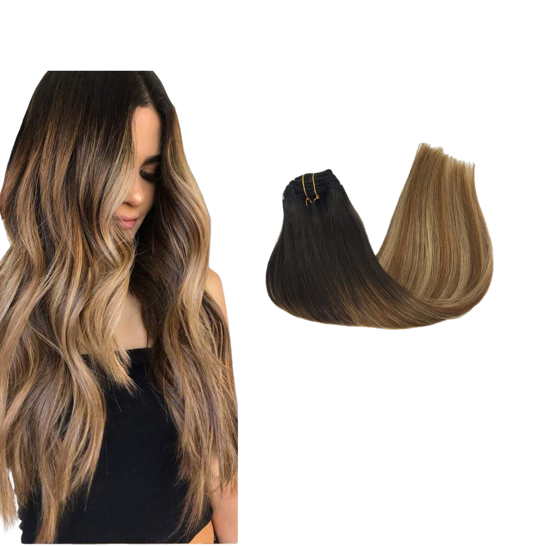 Sassy Hair Extensions - Melted Chocolate (6D Hair Gun Extension)