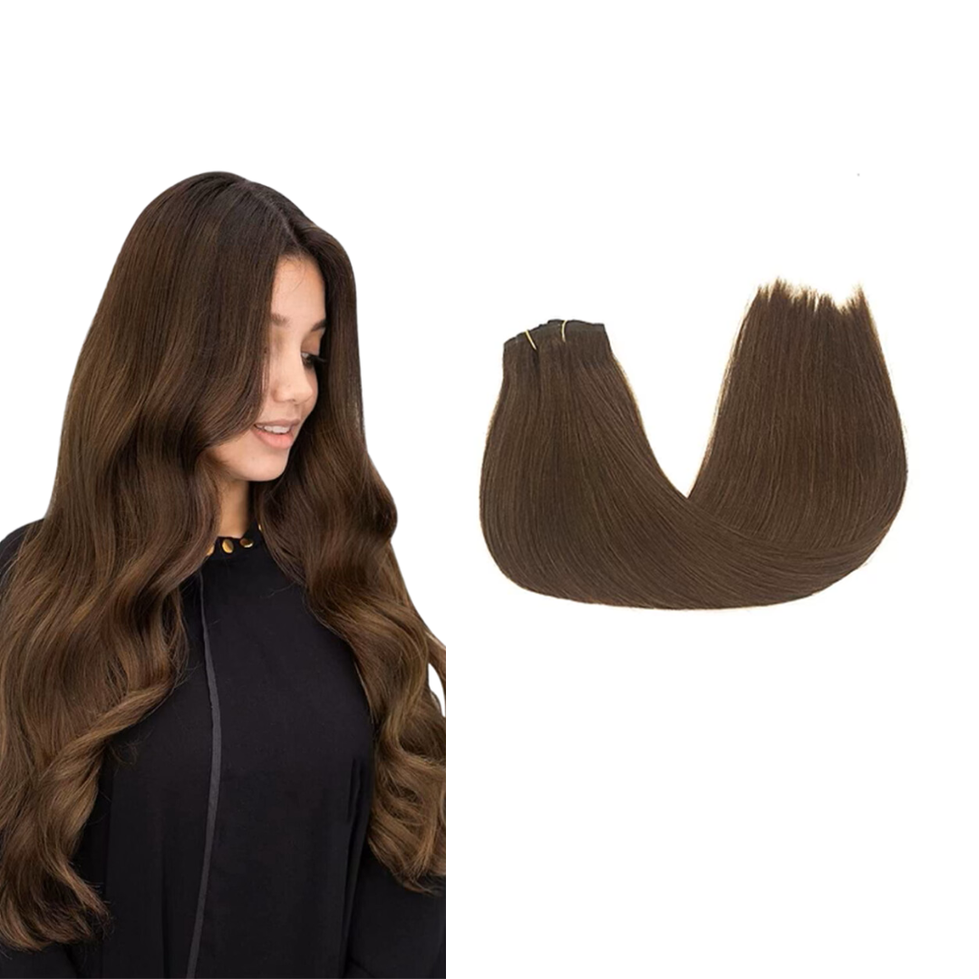 Sassy Hair Extensions - Chocolate (6D Hair Gun Extension)